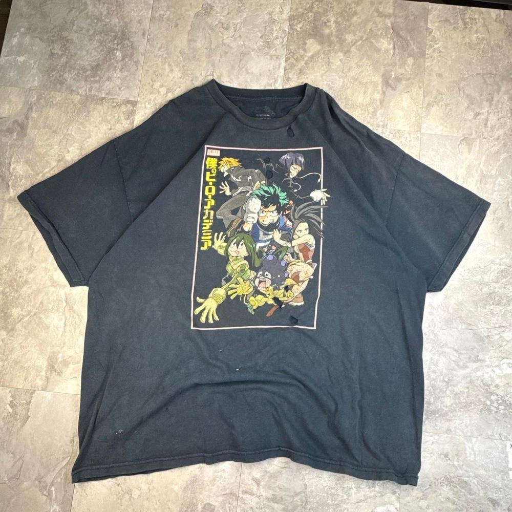 Black My Hero Academia Anime Graphic T Shirt 3XL